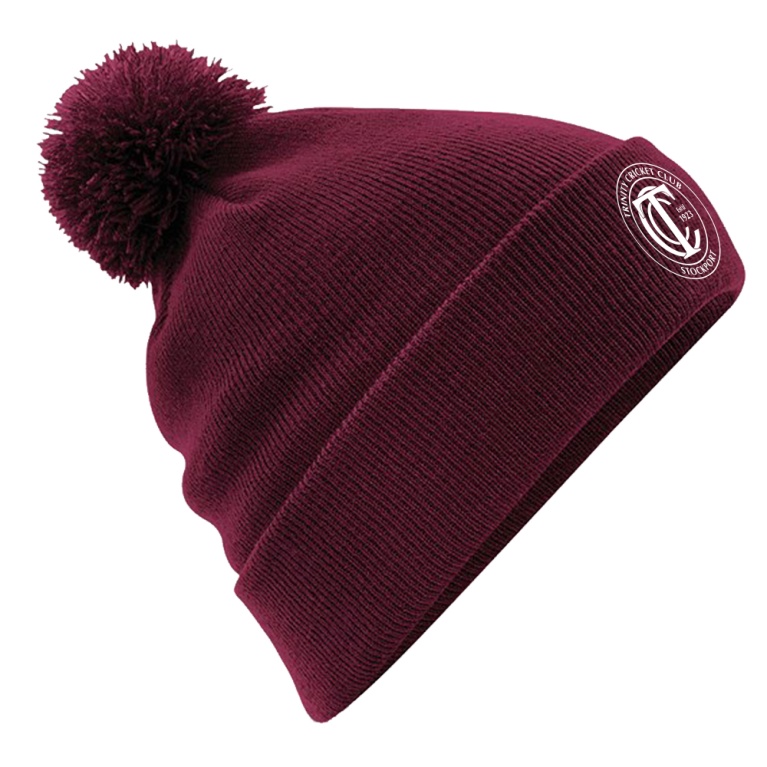 Original Pom Pom Beanie : Maroon